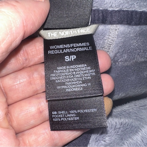 The North Face Womens Lavender Fleece Lined Zip Front Mock Neck Sweatshirt Small - Picture 4 of 10